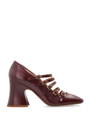 【Chloe】 Stivaletto Janis In Vernice Chloé Janis Heeled Ankle Boot | Chloé US